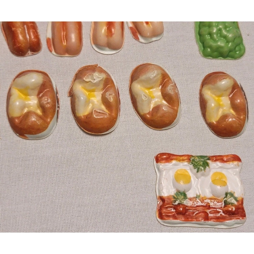 Vintage Celluloid Miniature Play Food Lot Toy Kitchen Cake Eclair 1940s 1950s - Picture 5 of 10